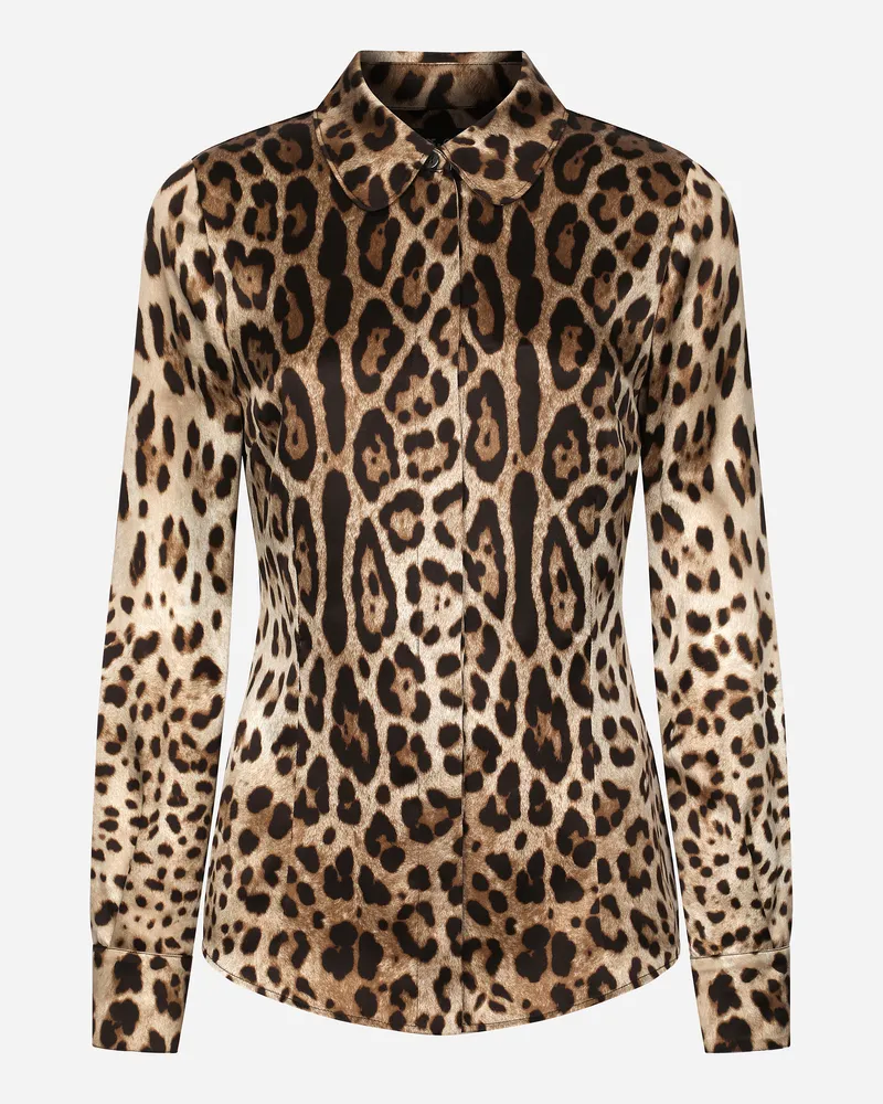 Dolce & Gabbana Camicia - Frau Blusen Und Tops Animalprint Animal-print