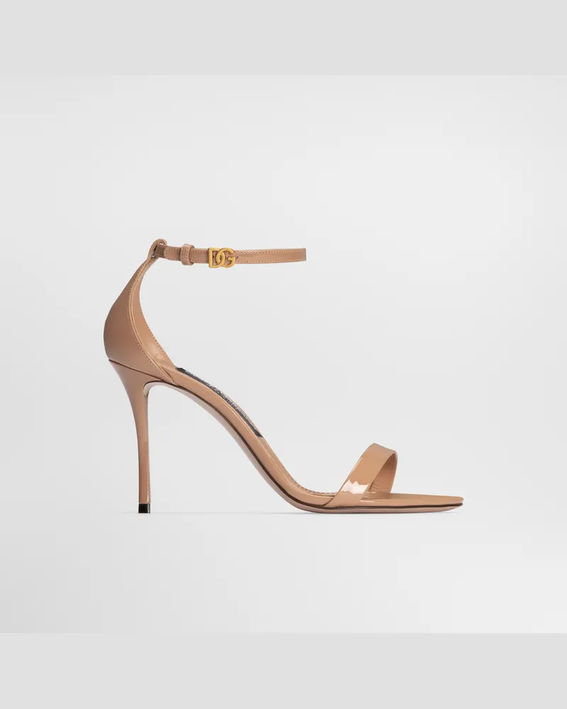Dolce & Gabbana Sandalo - Frau Sandalen Und Wedges Beige Leder Beige