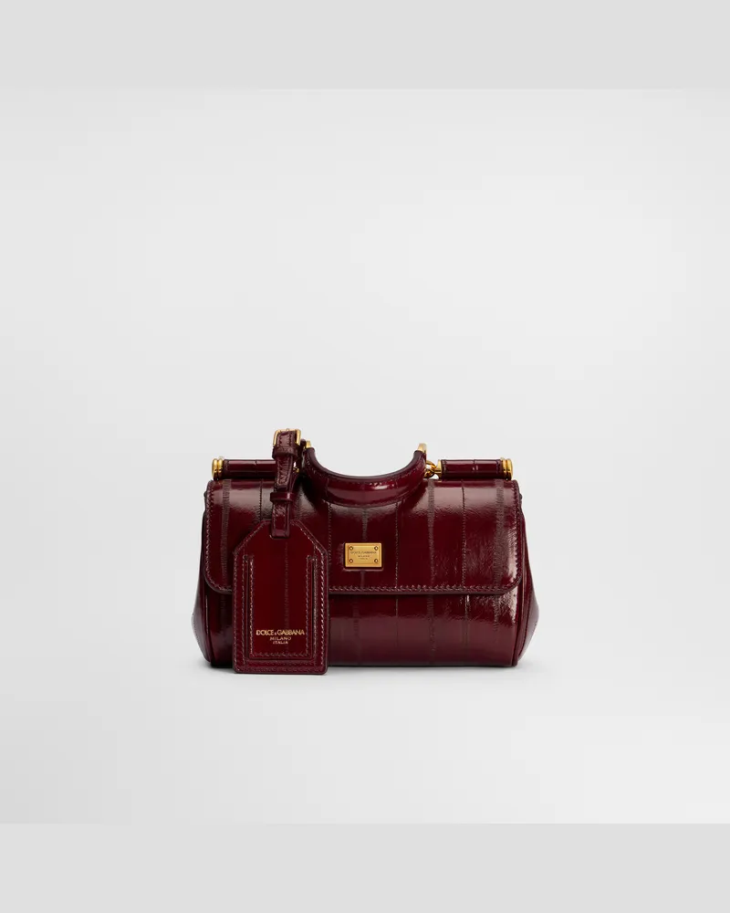 Dolce & Gabbana Handtasche My Sicily Mini Aus Aalleder - Frau Collection Rot Rot
