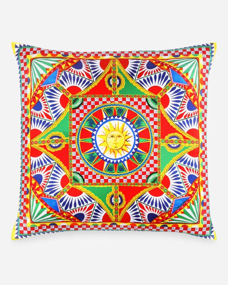 Dolce & Gabbana Duchess Cotton Cushion Small - Kleine Kissen Mehrfarbig Mehrfarbig