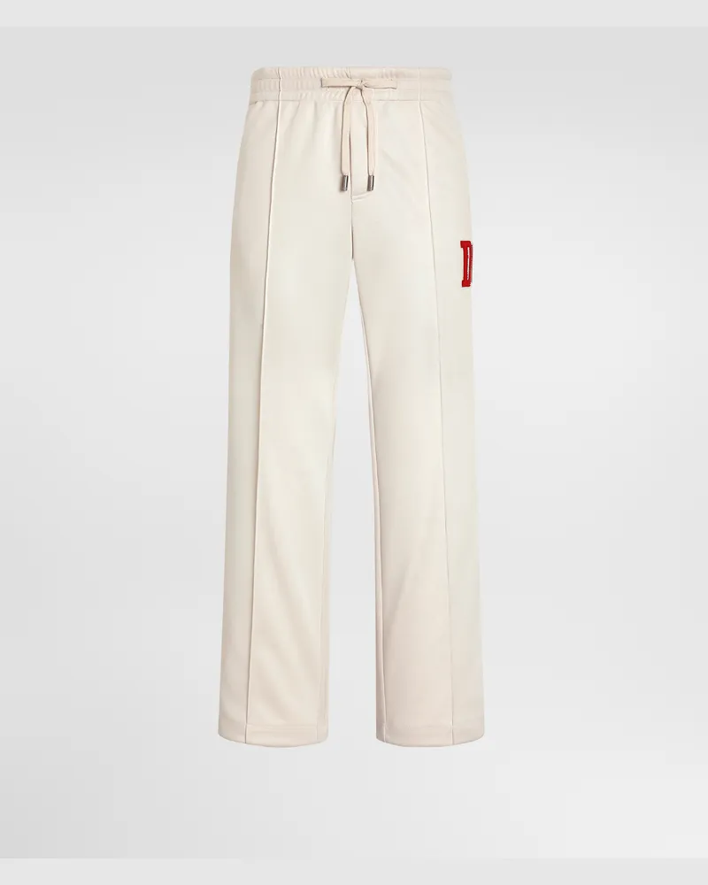 Dolce & Gabbana Jogginghose Aus Technischem Piqué - Mann Hosen Und Shorts Beige Beige