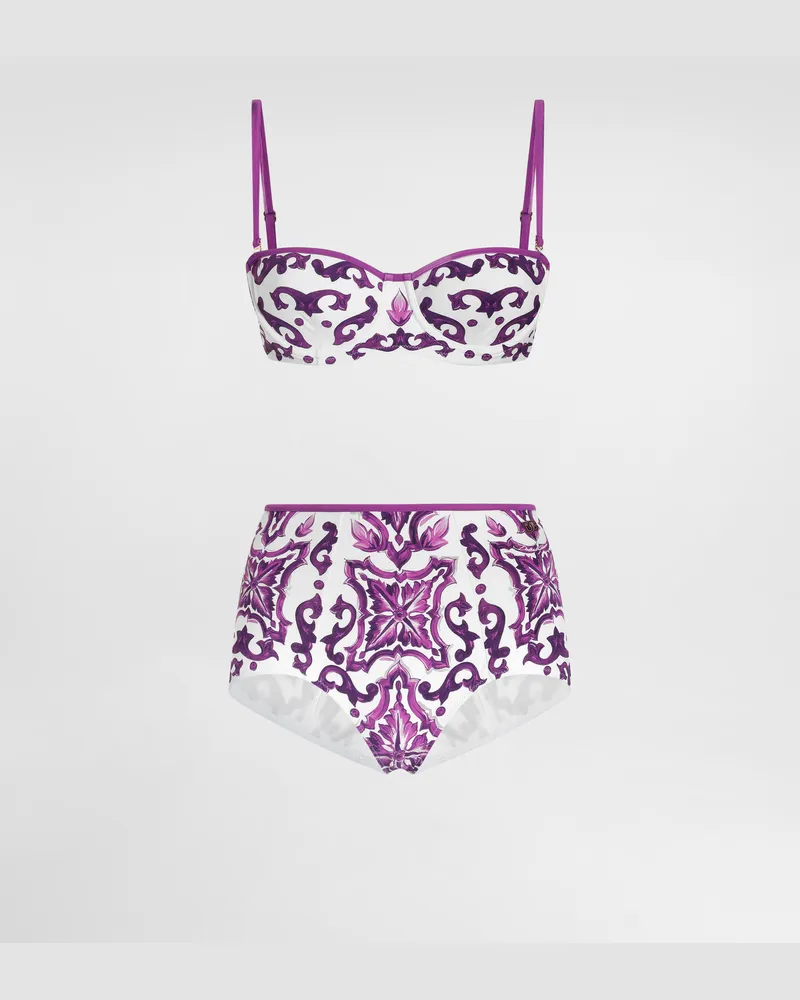 Dolce & Gabbana Balc.imb+guaina - Frau Bademode Multicolor Stoff Multicolor