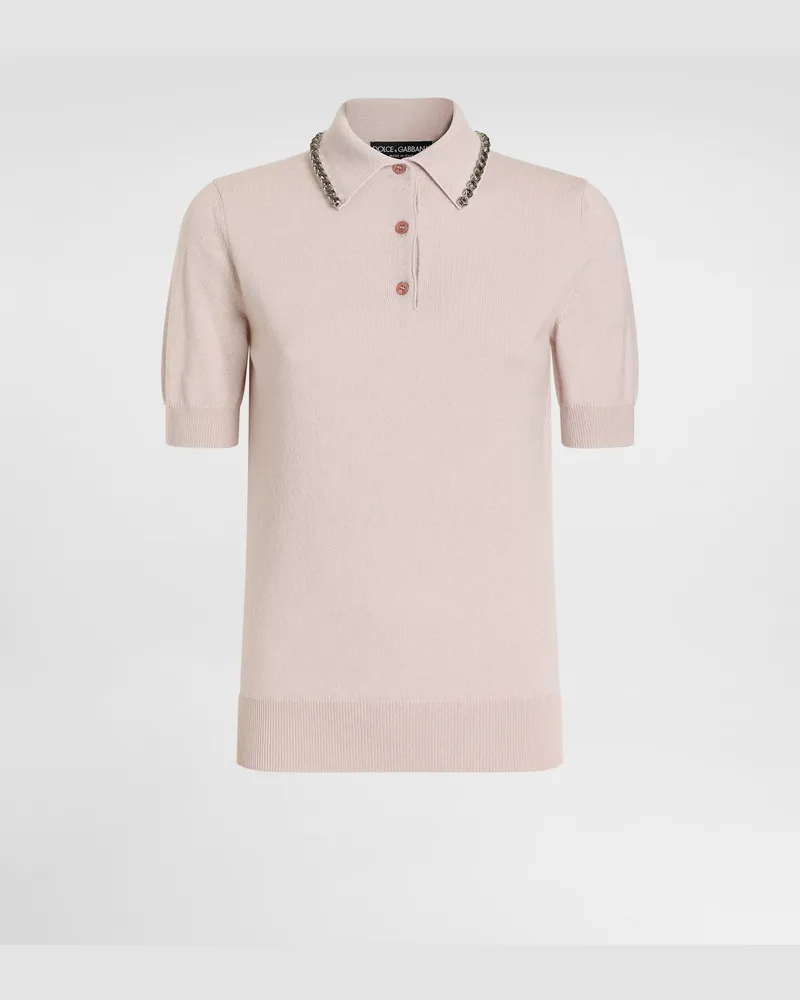 Dolce & Gabbana Polo Manica Corta - Frau Beige Beige