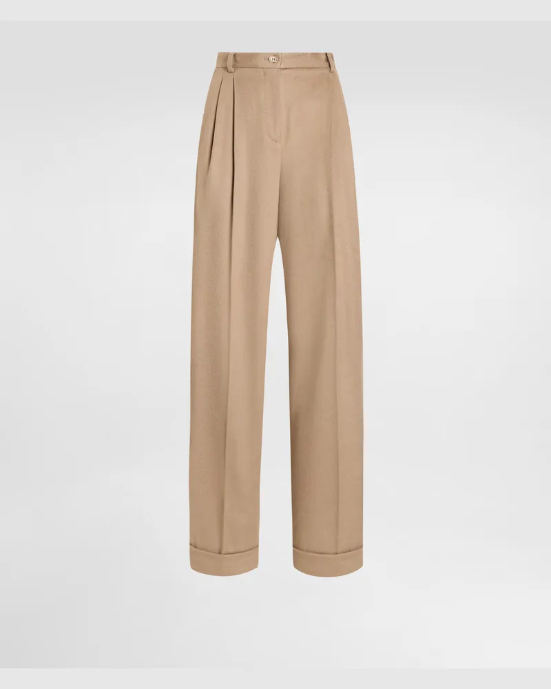 Dolce & Gabbana Cashmere Trousers - Frau Hosen Und Shorts Braun Braun