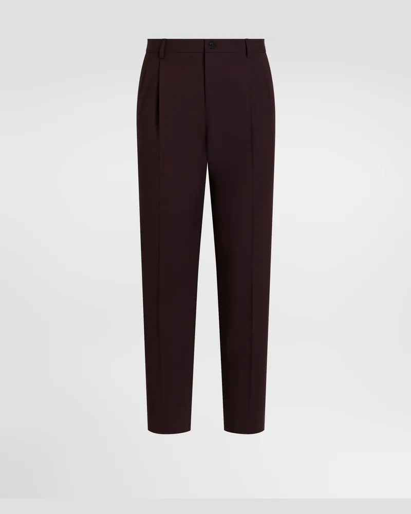 Dolce & Gabbana Virgin Wool Trousers - Mann Collection Mehrfarbig 