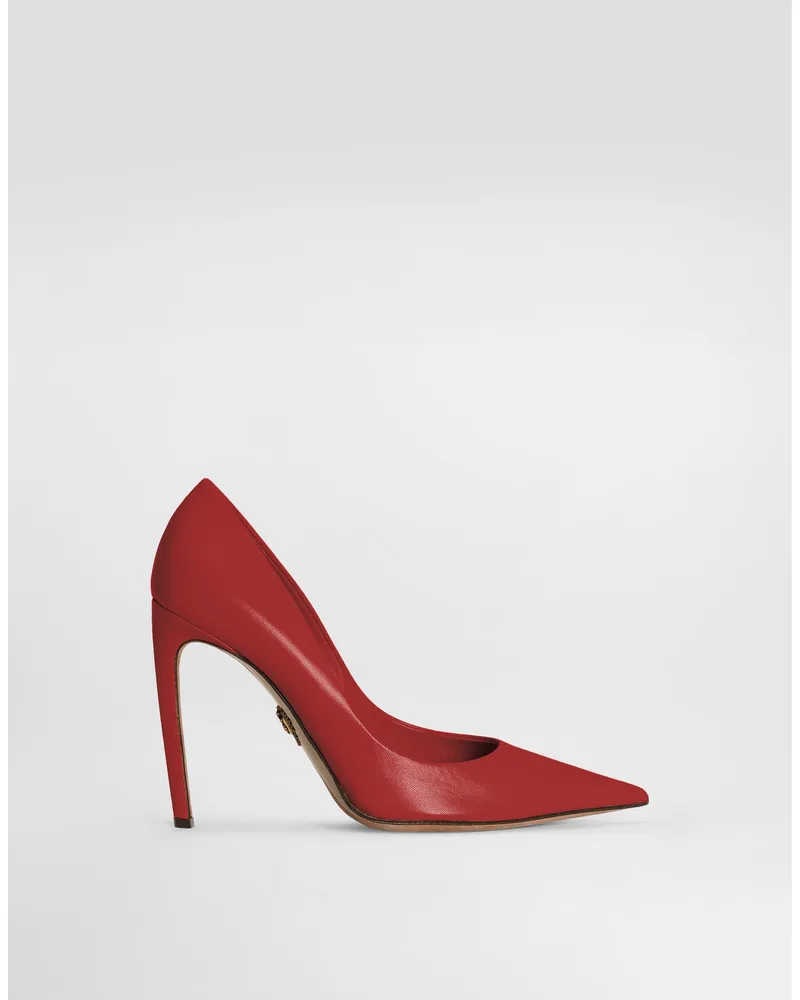 Dolce & Gabbana Polished Goatskin Pumps - Frau Pumps Und Slingbacks Red Red