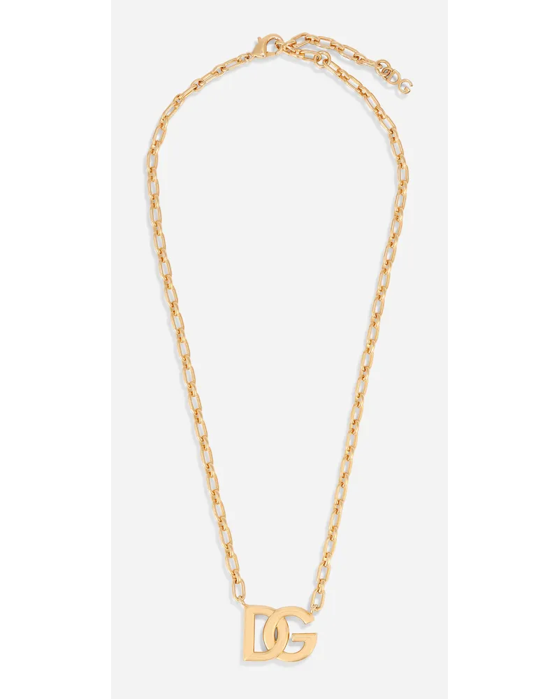 Dolce & Gabbana Chain necklace with DG logo Gold