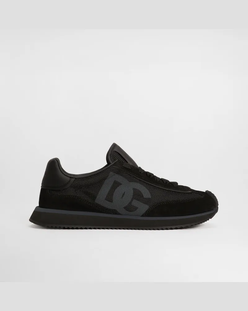 Dolce & Gabbana Sneaker Dg Cushion Aus Materialmix - Mann Sneakers Schwarz Schwarz