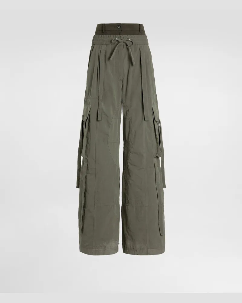 Dolce & Gabbana Waxed Faille Trousers - Frau Hosen Und Shorts Multicolor Stoff Multicolor