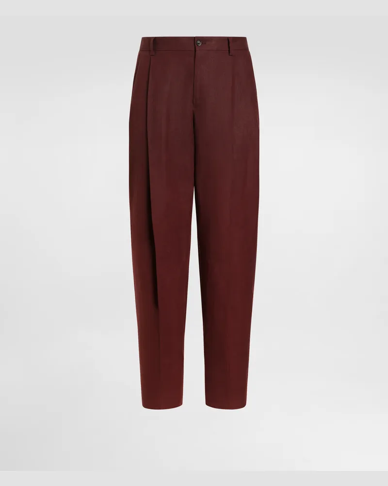 Dolce & Gabbana Hose Aus Leinen - Mann Hosen Und Shorts Mehrfarbig Leinen Mehrfarbig