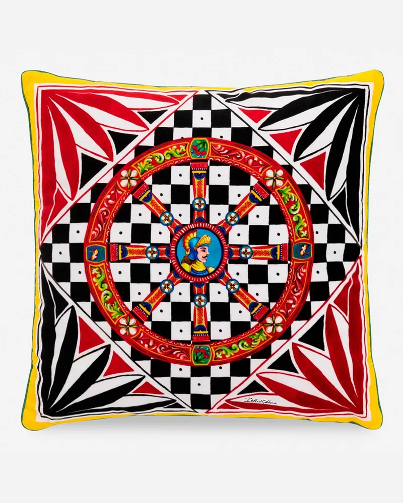 Dolce & Gabbana Velvet Cushion Small - Kleine Kissen Mehrfarbig Mehrfarbig