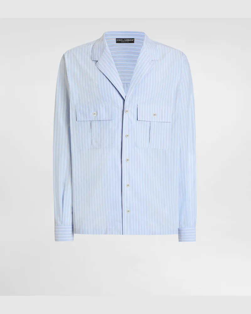 Dolce & Gabbana Striped Cotton Martini Shirt - Mann Hemden #n/d Multicolor