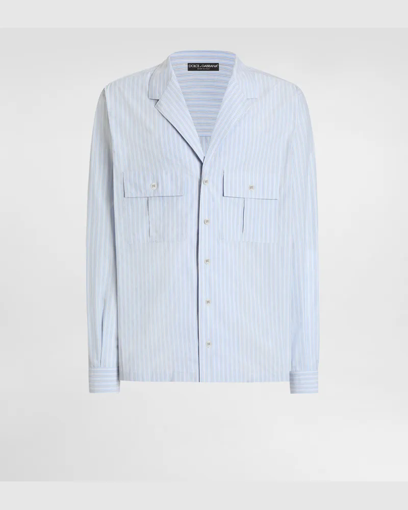 Dolce & Gabbana Striped Cotton Martini Shirt - Mann Hemden #n/d Multicolor