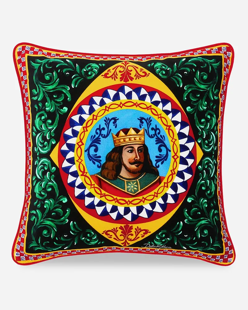 Dolce & Gabbana Velvet Cushion Small - Kleine Kissen Mehrfarbig Mehrfarbig