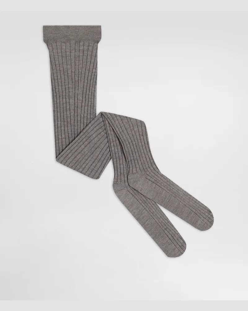 Dolce & Gabbana Hold-up Socks - Frau Socken Grau Grey