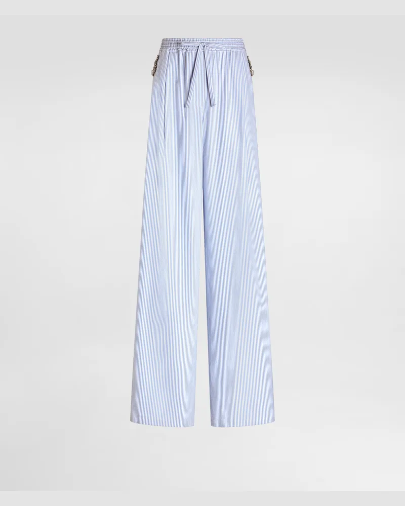 Dolce & Gabbana Striped Poplin Trousers - Frau Hosen Und Shorts #n/d Mehrfarbig