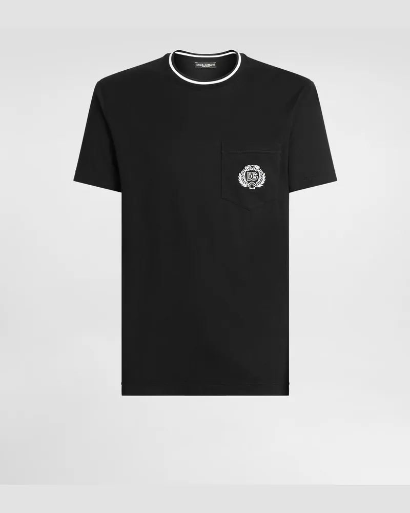 Dolce & Gabbana Cotton T-shirt - Mann T-shirts Und Polos Schwarz Baumwolle Black