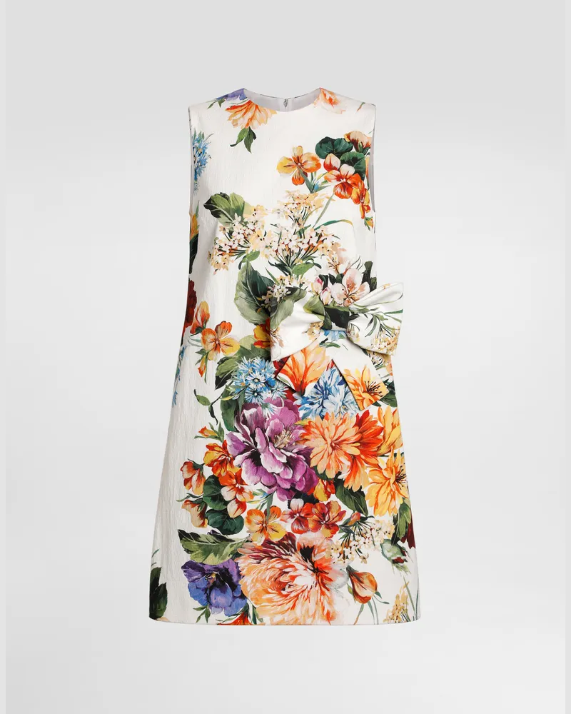 Dolce & Gabbana Kleid Mit Blumenbouquet-print - Frau Kleider Drucken Drucken