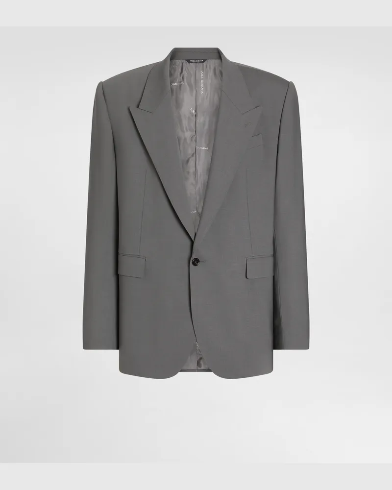 Dolce & Gabbana Palermo Single-breasted Wool Jacket� - Mann Anzüge Und Blazer Grau Grau