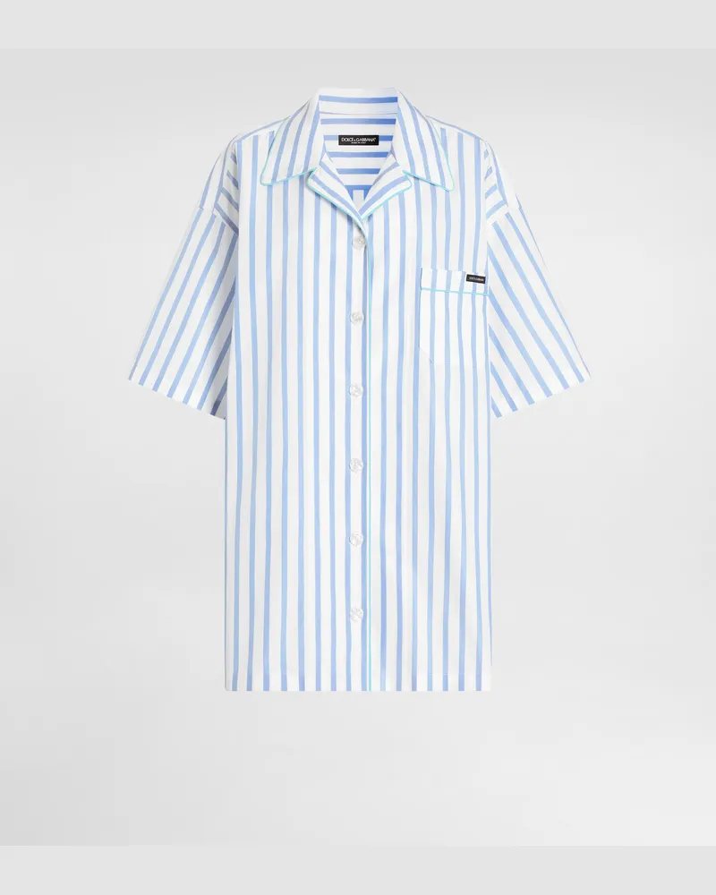 Dolce & Gabbana Striped Poplin Shirt - Frau Blusen Und Tops #n/d Multicolor