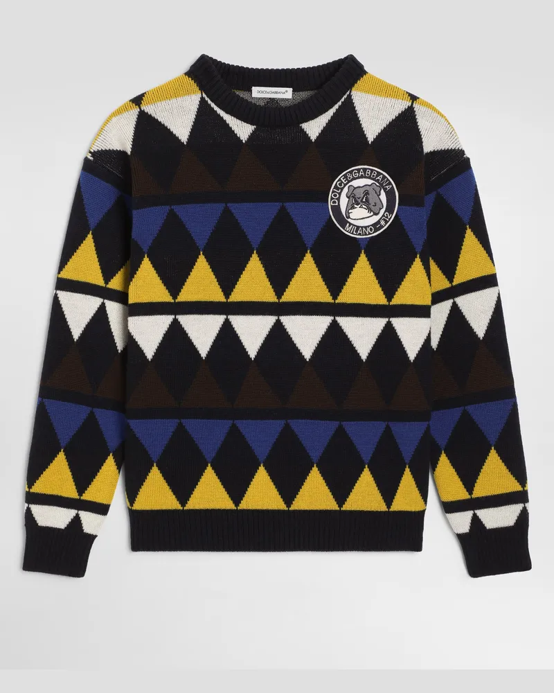 Dolce & Gabbana Pullover Aus Schurwolle - Mann Collection 