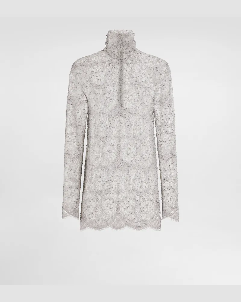 Dolce & Gabbana Chantilly Lace Blouse - Frau Blusen Und Tops Multicolor Multicolor