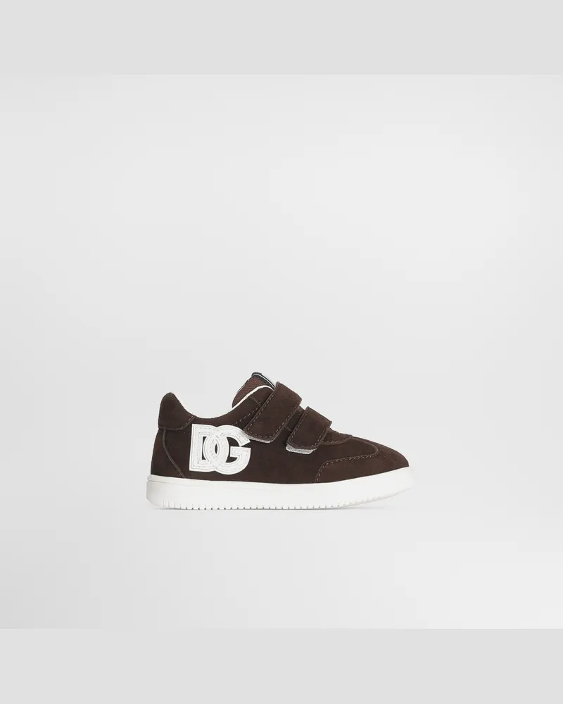 Dolce & Gabbana Sneaker Dg Original Aus Veloursstoff - Mann Collection Braun Braun