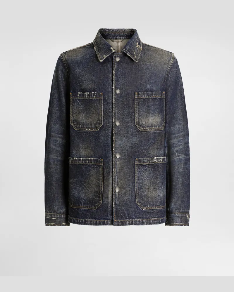 Dolce & Gabbana Denim Jacket - Mann Jeans Mehrfarbig Multicolor