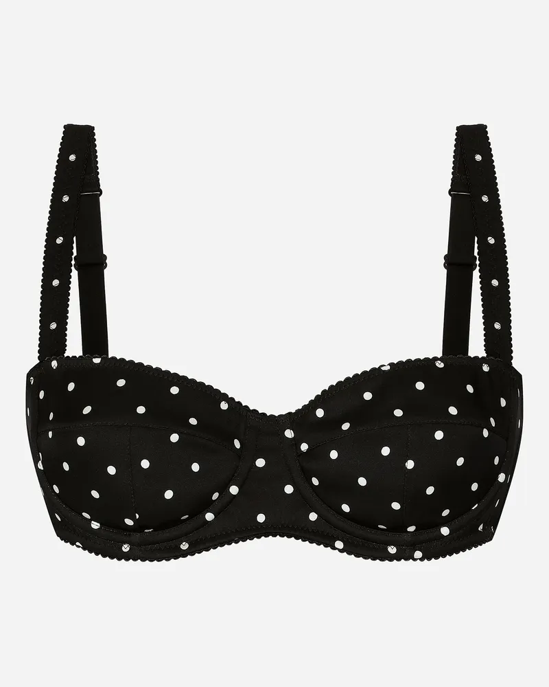 Dolce & Gabbana Balconette-bh Punkteprint - Frau Unterwäsche Drucken Drucken