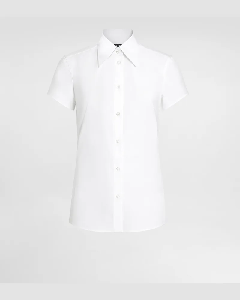 Dolce & Gabbana Poplin Shirt - Frau Blusen Und Tops Wei White