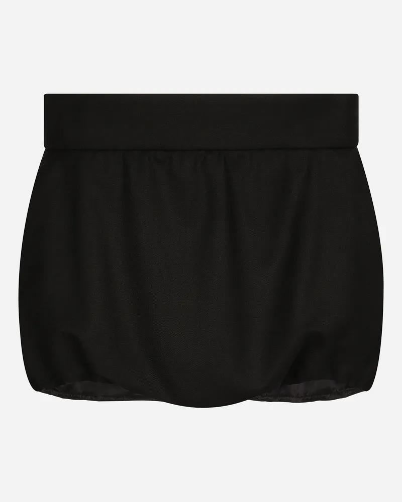 Dolce & Gabbana Culotte-hose Aus Cady - Frau Hosen Und Shorts Schwarz Schwarz