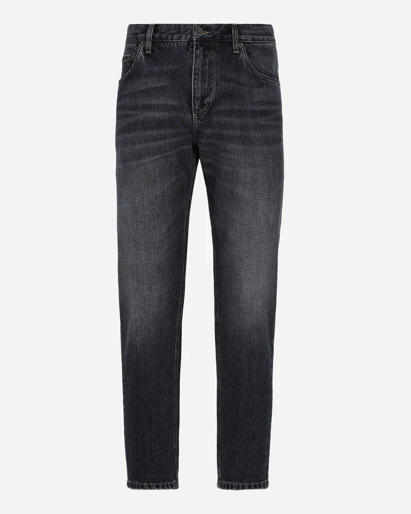 Dolce & Gabbana Jeans Loose Aus Blauem Denim - Mann Jeans Mehrfarbig Blau