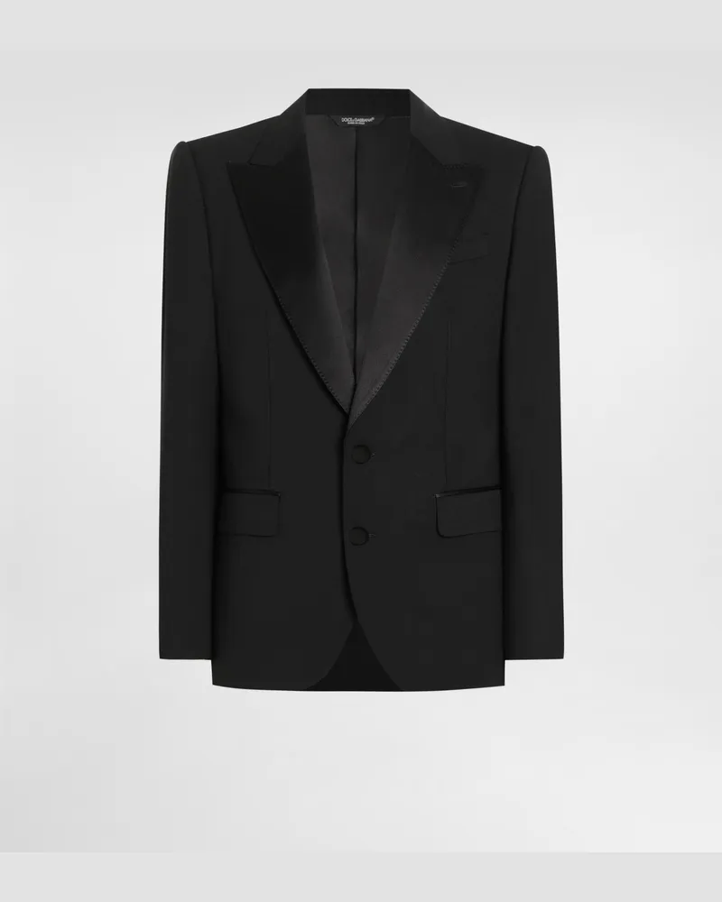 Dolce & Gabbana Single-breasted Sicilia Wool Jacket - Mann Anzüge Und Blazer Schwarz Black