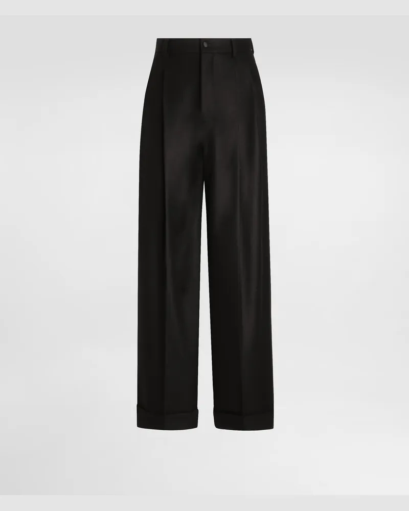 Dolce & Gabbana Wool Trousers - Mann Hosen Und Shorts Schwarz Black