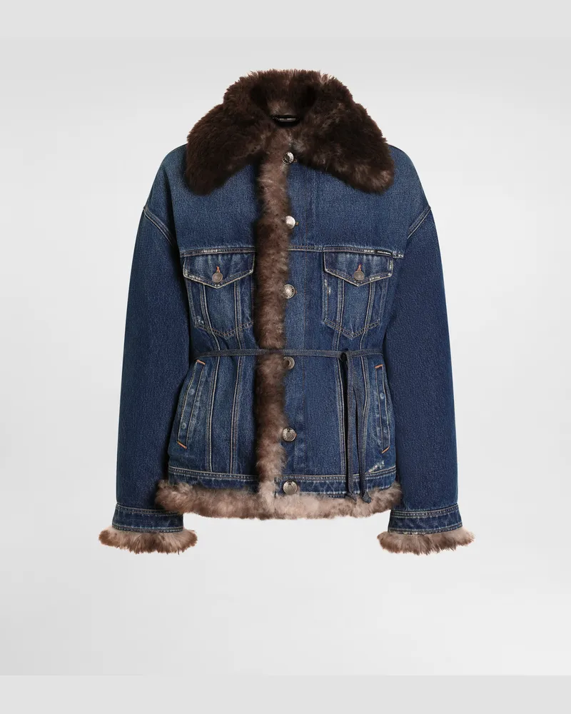 Dolce & Gabbana Cotton Denim Jacket - Mann Jeans Mehrfarbig Multicolor