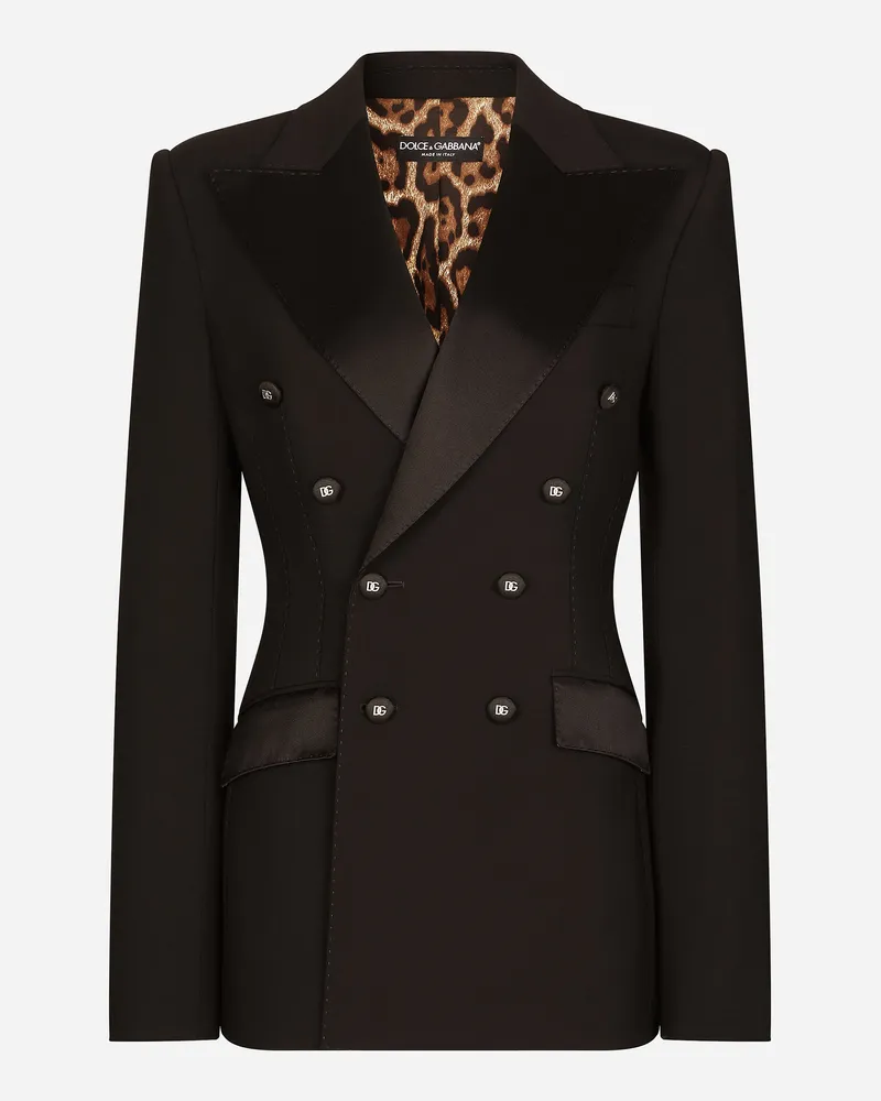 Dolce & Gabbana Giacca - Frau Blazer Schwarz Stoff Schwarz