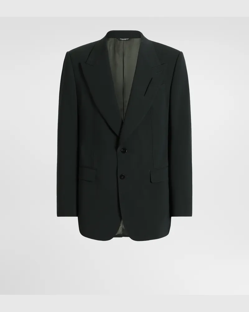 Dolce & Gabbana Sakko Einreihig In Mikroripp-optik - Mann Anzüge Und Blazer 