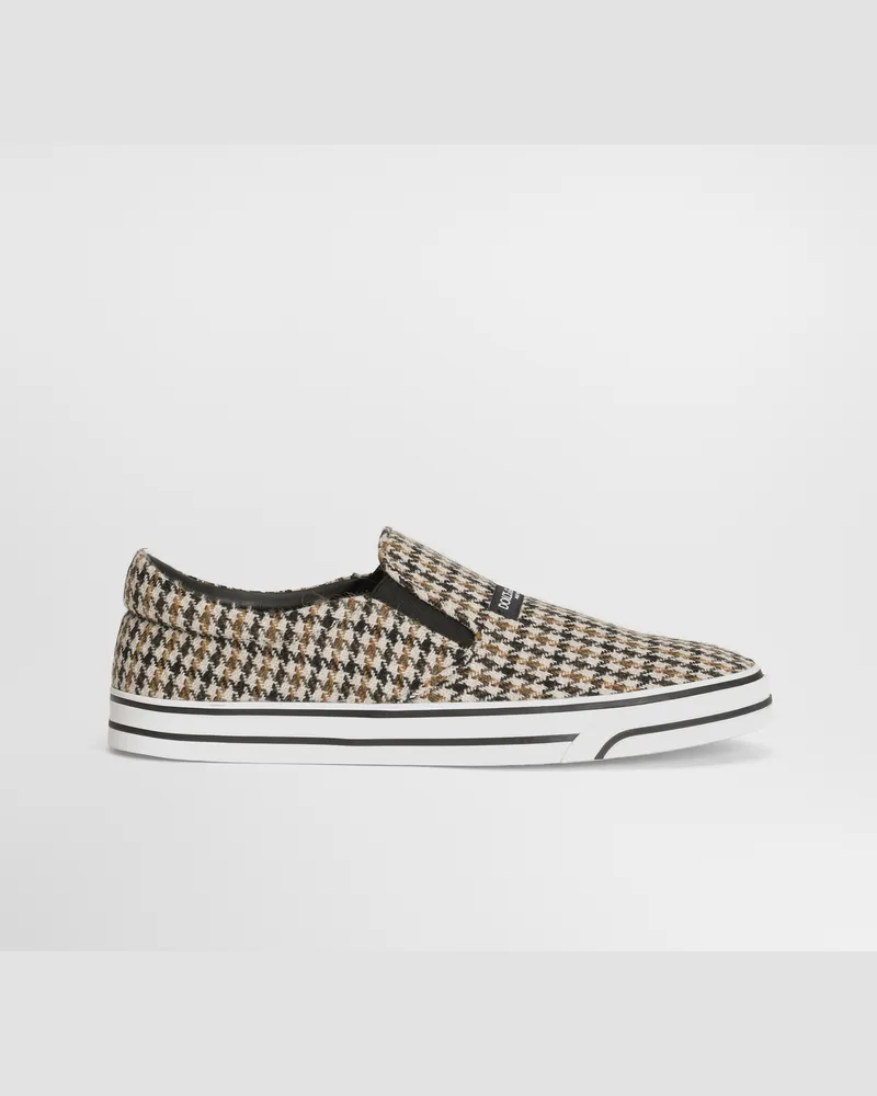 Dolce & Gabbana Sneaker Dg Sailing Aus Wolle In Hahnentritt-optik - Mann Sneakers Mehrfarbig Mehrfarbig