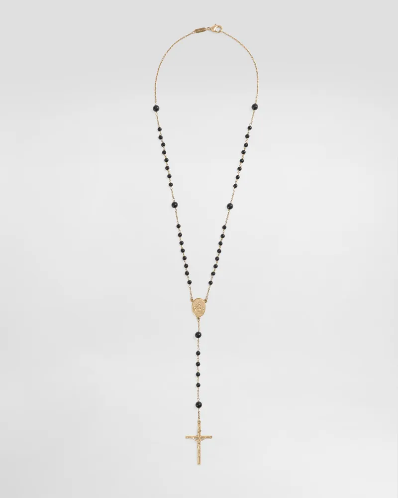 Dolce & Gabbana Rosenkranz-kette Mit Natürlichen Steinen - Mann Bijoux Mehrfarbig Metall Mehrfarbig