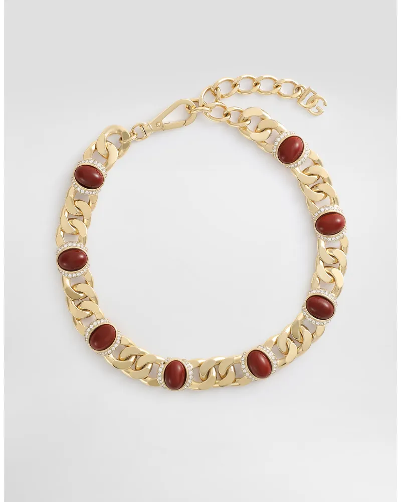 Dolce & Gabbana Rosenkranz-kette Mit Natürlichen Steinen - Mann Bijoux Mehrfarbig Metall Mehrfarbig