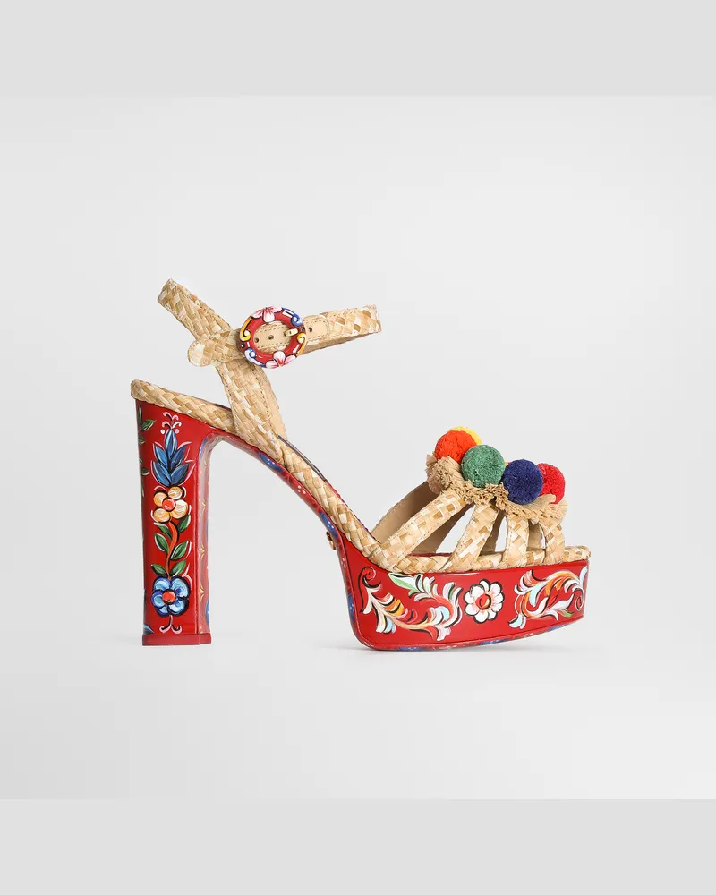 Dolce & Gabbana Sandalo Plt - Frau Sandalen Und Wedges Mehrfarbig Mehrfarbig