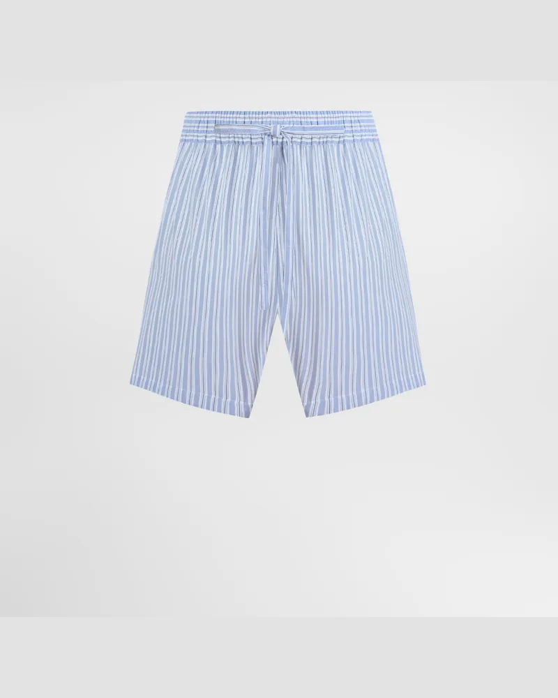 Dolce & Gabbana Striped Poplin Shorts - Frau Hosen Und Shorts #n/d Multicolor