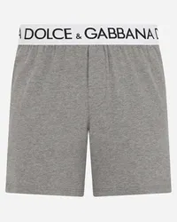 Dolce & Gabbana Shorts bi-elastische Baumwolle Grau