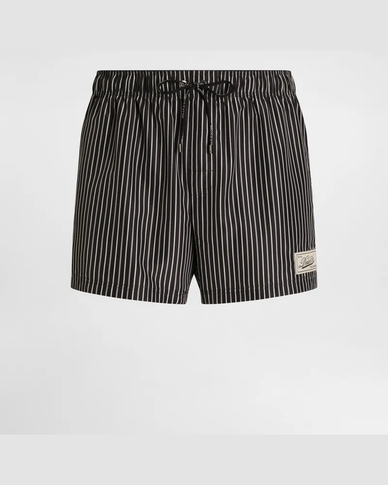 Dolce & Gabbana Stripe-print Short Swim Boxers - Mann Beachwear Mehrfarbig Mehrfarbig