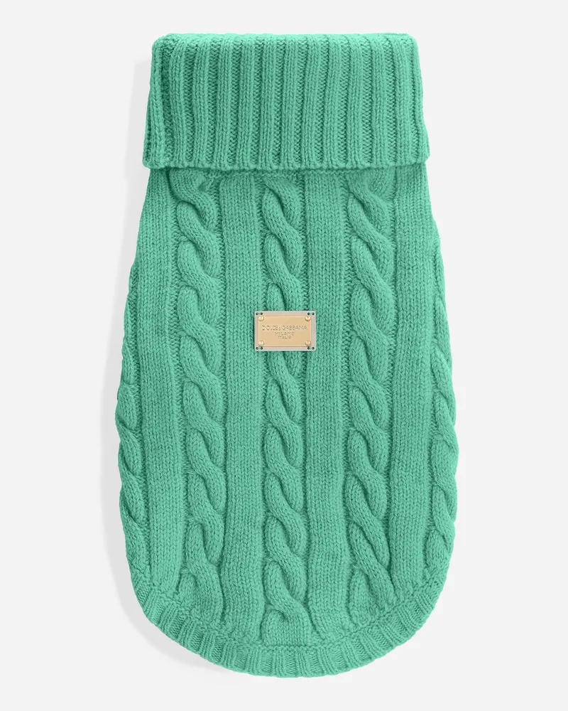 Dolce & Gabbana Wollpullover Für Hunde - Mann Accessoires Für Hunde Grün Grün