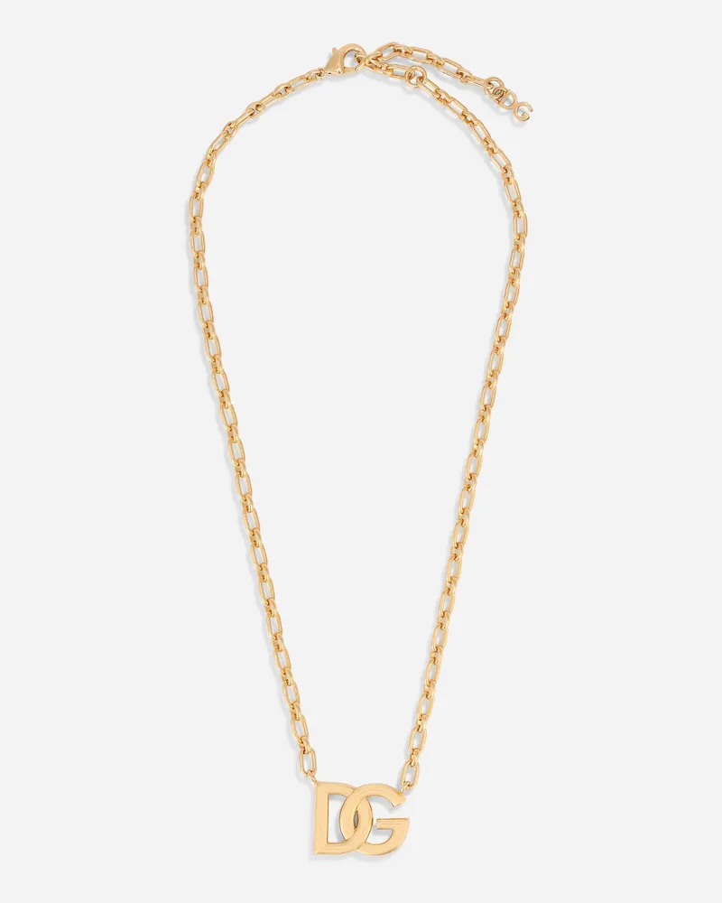 Dolce & Gabbana Chain Necklace With Dg Logo - Mann Bijoux Gold Metall Gold