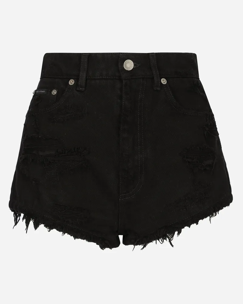Dolce & Gabbana Denim-shorts - Frau Denim Mehrfarbig Baumwolle Mehrfarbig