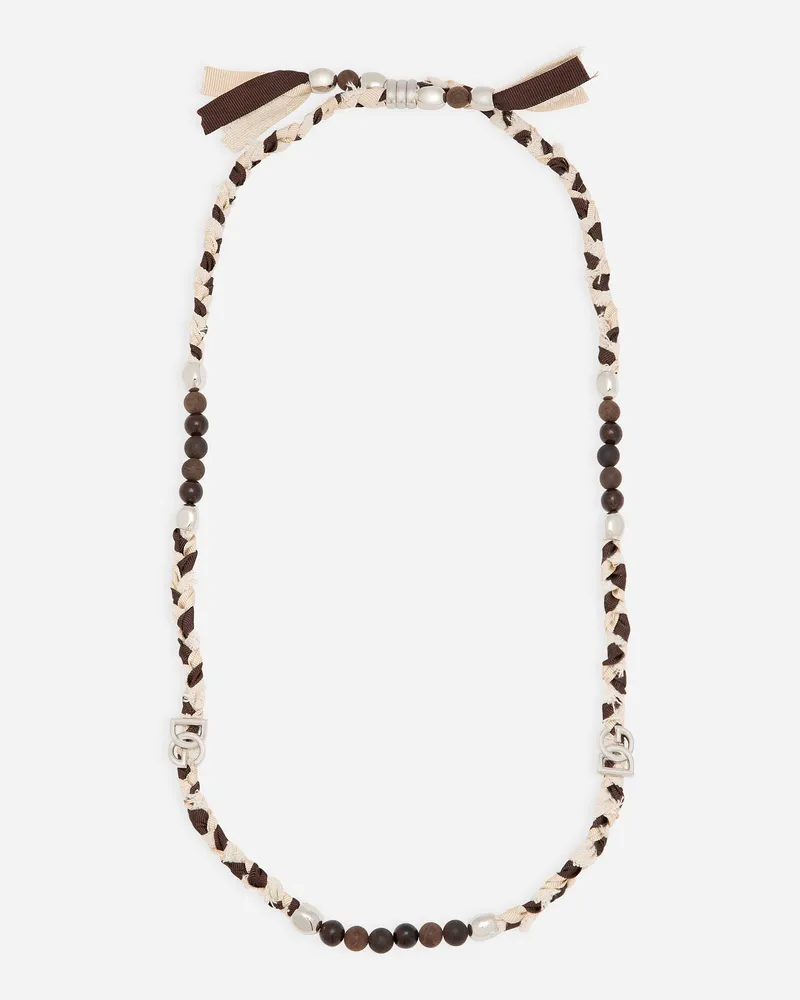 Dolce & Gabbana Geflochtene Halskette - Mann Bijoux Mehrfarbig Metall Mehrfarbig
