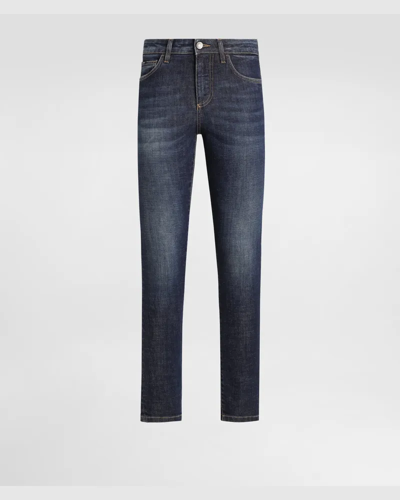 Dolce & Gabbana 5-pocket Stretch Denim Trousers - Frau Denim Mehrfarbig Multicolor