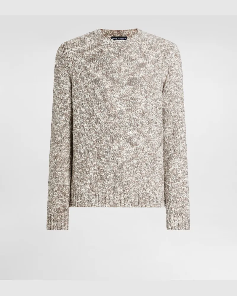 Dolce & Gabbana Fine-gauge Wool Crew Neck Pullover - Mann Strickwaren Multicolor Multicolor